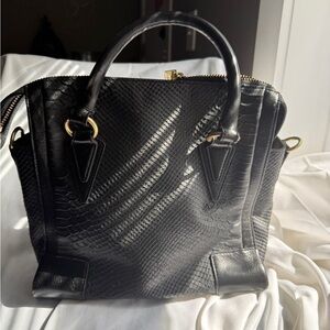 Elegant Black Leather Handbag